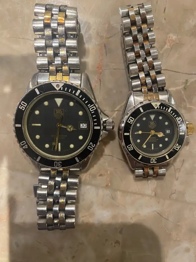 His and her Tag heuer 1000 watches (read description)62866660979202121