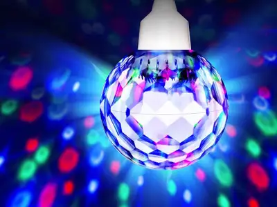 Party Ball Disco Ball with Built-In Lights Great for Parties Powerful light to fill up a room or eve...