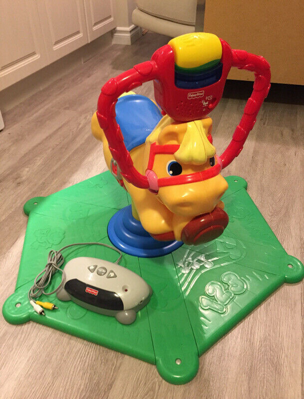 Fisher price smart bounce and 2024 spin pony