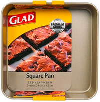 Glad Square Cake Brownie Non-Stick Premium Series