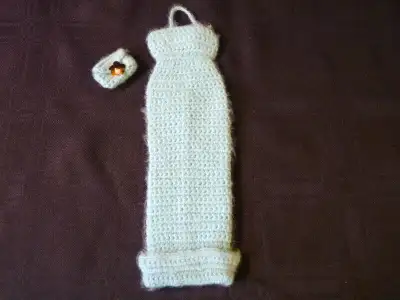 Barbie Vintage Fashion Turquoise Knit Tricot Dress / Robe, View more