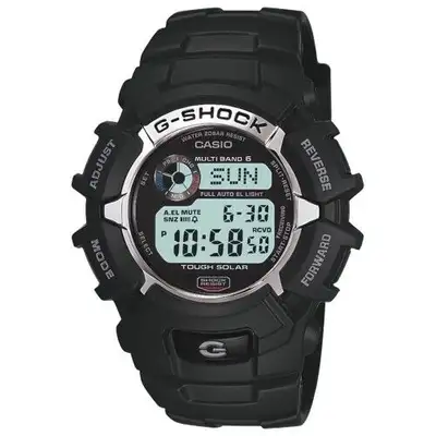 Casio G Shock G-2310- Solar Atomic Mens Digital Sport Watch - Black The solar-powered Casio G-Shock...