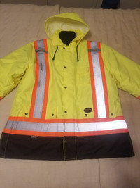 Safety Parka Jacket 2XL+Vest-2xReflective-PIONEER StormMaster