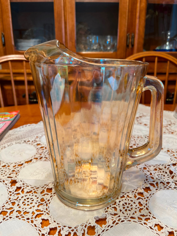 Vintage Amber glass 1940's water jug in Other in Renfrew