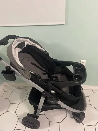 stroller and two car seats , View more