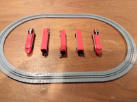 Micro Machines Bullet Train set with tracks from 1990