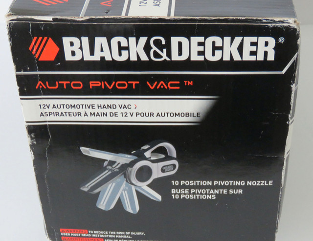 BLACK & DECKER 12V AUTOMOTIVE PIVOT HAND VAC STILL IN BOX in Vacuums in Oshawa / Durham Region - Image 3