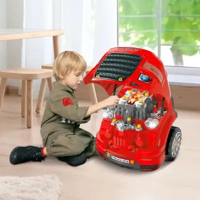 Mini car service station, Smart Truck Engine Toy Set for Kids, View more