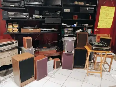 vintage stereo equipment , View more