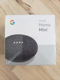 Google Home Mini - Charcoal - (sealed box) - $45