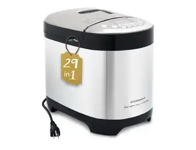 KITCHENARM 29-in-1 SMART Bread Machine with Gluten Free Setting 2LB 1.5LB 1LB Bread Maker Machine wi...