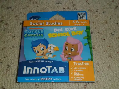 For sale is a vtech® INNOTAB Game BUBBLE GUPPIES PET CARE New! Brand new! Some shelf wear! See pictu...