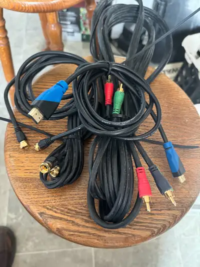 NEW Gold plated tipped& regularAud/Vidcords,HDMIcords,D-LINKetc, View more