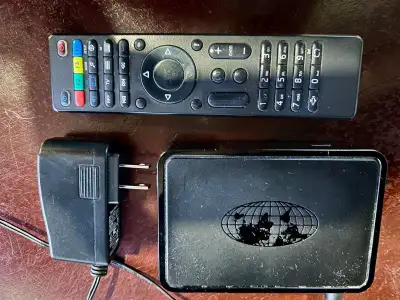 IP TV Box, remote and adapter, View more