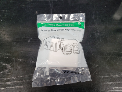 2-Port Surface Mount Box - Keystone Jack, View more