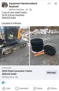 Brand new 2024 steel tracks for 3-1/2 ton excavator 