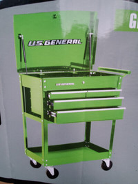 Us General 4 Drawer Green Mechanics Tool Cart New In Box