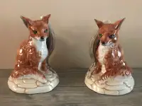 Ceramic Red Fox Figurines