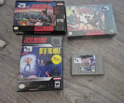 Super Nintendo & N64 games for sale, View more