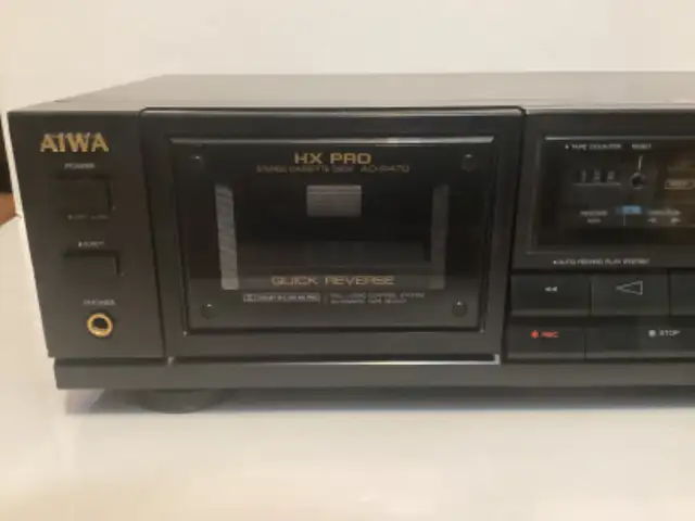 AIWA AD R470 STEREO AUTO REVERSE CASSETTE DECK HX PRO FULL LOGIC in Stereo Systems & Home Theatre in City of Toronto - Image 5