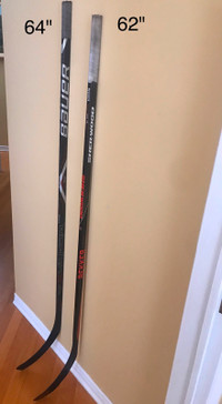 Bâtons de Hockey/Hockey sticks: Bauer X900(64"),Rekker EK60(62")