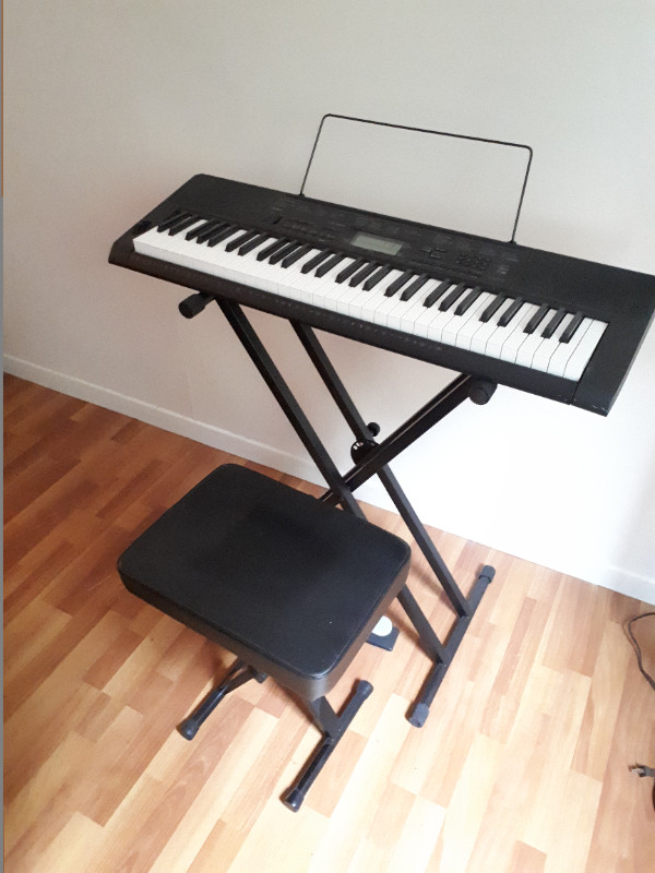 Casio CTK3200 Keyboard with Stand, Pedal, and Stool Pianos & Keyboards Fredericton Kijiji