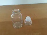 Mini Glass Salt and Spice Jar Tight Seal Top