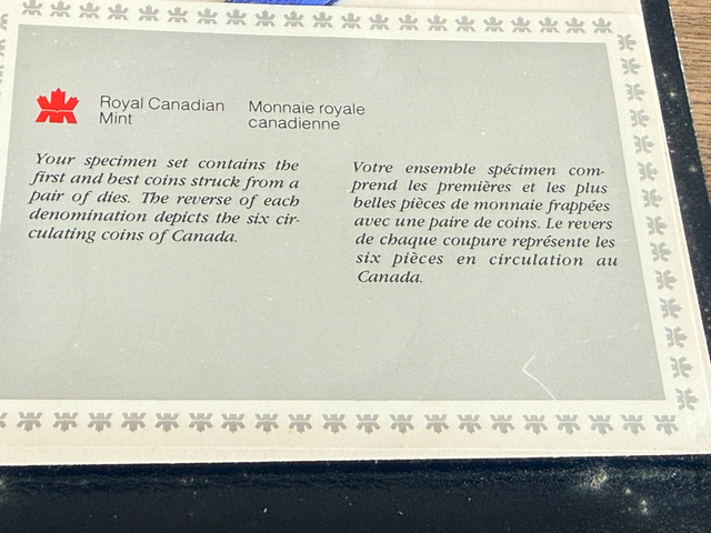1985 SPECIMAN COIN SET ROYAL CANADIAN MINT in Arts & Collectibles in Kingston - Image 3
