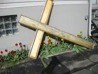 Invoke God's blessing on your life with Heavy Duty Wooden Cross!