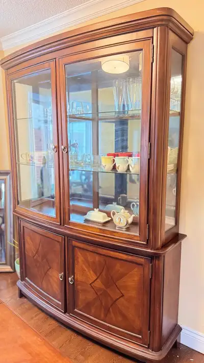 Display Cabinet Very Good Condition - Real Solid Wood, View more