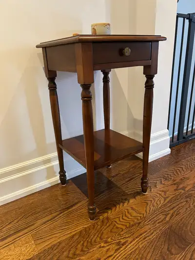 Vintage Wood Side Table, View more