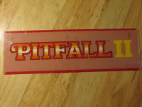 Atari PITFALL II Lost Caverns Vintage Video Game Marquee Sign