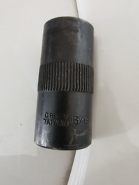 Wheel nut remove socket 3/4 = 19 mm and  13/16