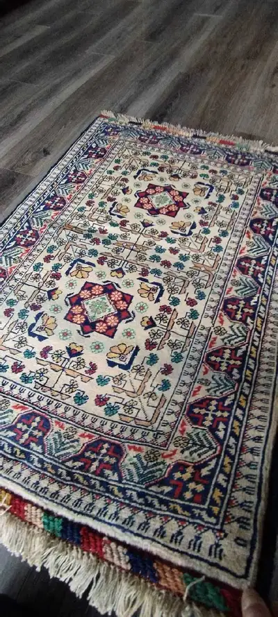Brand new well-made Bokhara Afghan handmade rug , View more