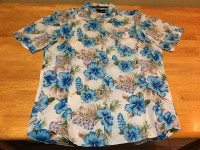 Sunrise Kingdom Blue Floral Design - Men's Shirt 85