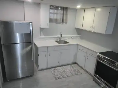 Cozy basement suite for rent 1 bed, 1 bath Shared backyard Utilities are split between upstairs and...