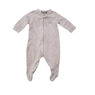 Just Born Baby Girl Pink Polka Dots Pajama for 3-6 Months , View more