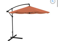 Pure Garden Patio Umbrella, Cantilever Hanging Outdoor Shade, Ea