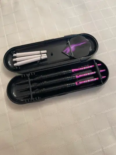 Dart Playing Set With Spare Shafts and Flights, View more