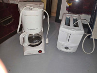 Small Coffee maker and toaster