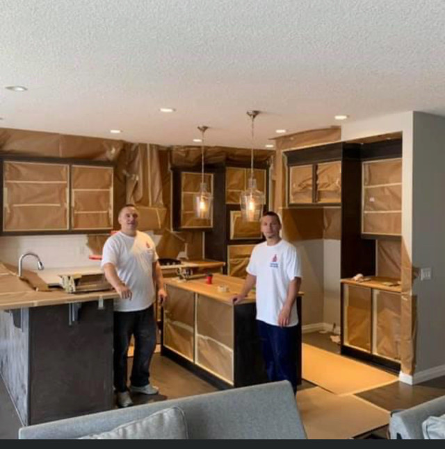 Spray finish Kitchen cabinet refinishing & Painting in Painters & Painting in Calgary