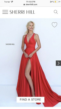 Red Sherri Hill dress