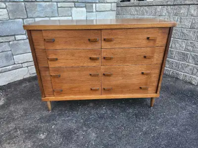 MID-CENTURY 1960'S WALNUT 6 DRAWER DRESSER, View more