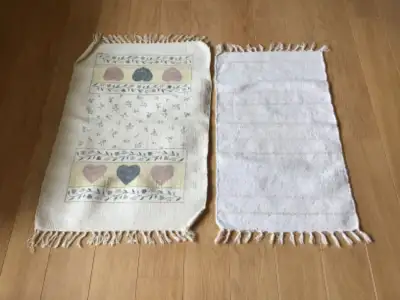Woven cotton scattered mats - $10.00 for both, View more