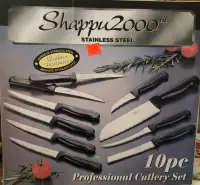 10 piece stainless steel knife set