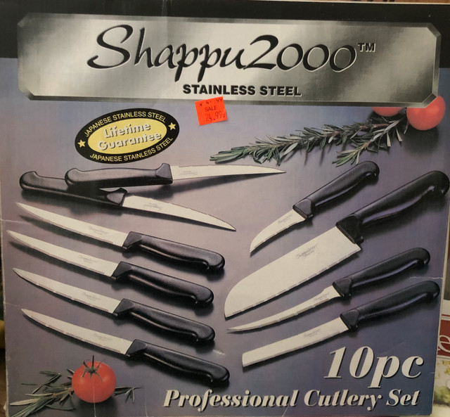 10 piece stainless steel knife set in Kitchen & Dining Wares in Winnipeg