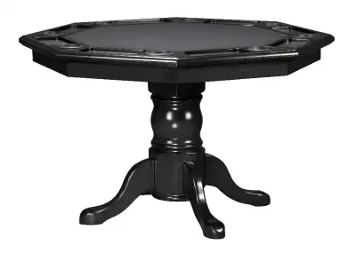 Poker Table Sale! Classic 2 in 1 Game/Dining Table w/ 4 chairs, View more
