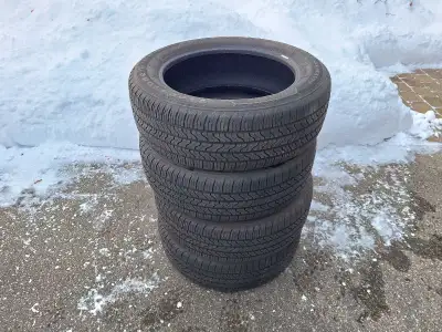 235/55R19 Firestone Allseason Tires in excellet condition. But one tire is repaired does not leak. I...