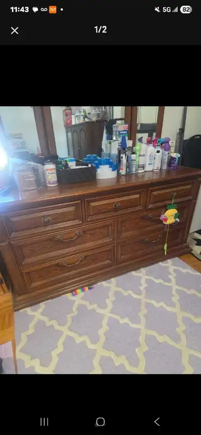 Dresser and Cabinet , View more