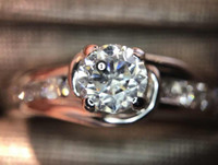Diamond engagement ring and wedding band